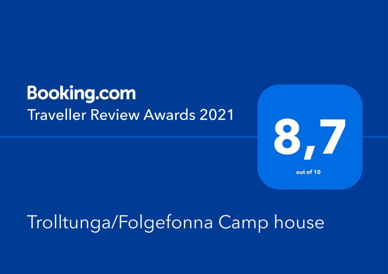욘달 Trolltunga/Folgefonna Camp House 빌라 외부 사진